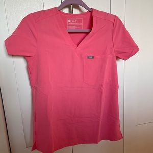 BRAND NEW NEVER WORN NEON PINK FIGS SCRUB SET LIMITED EDITION IN XS
